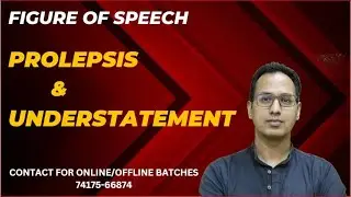 Prolepsis and Understatement II Figure of Speech