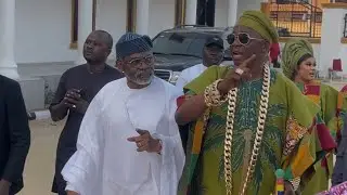 OBA ONIBA EKUN SHOWED OFF HIS MULTIMILLION NAIRA MANSION TO FEMI GBAJABIAMILA AT HIS 5 YEARS ANNIV