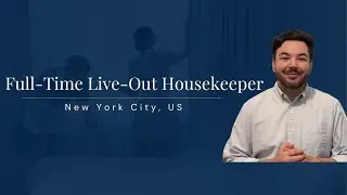Full-Time Live-Out Housekeeper (M/F) job in New York City, US
