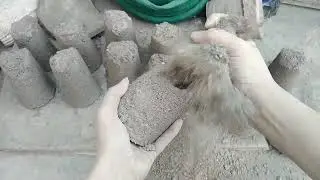 2 videos Gritty sand cement + Gritty charcoal | Relief ASMR 100