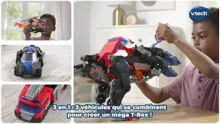 Trio Mega T-rex SOS Switch & GO : comment transformer son dinosaure en v&eacute;hicules ?