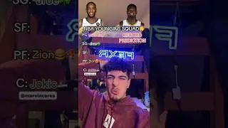 WOULD THIS TEAM WORK OR ARE THEY TOO BALL DOMINANT👶👊 #nba #jokic #zionwilliamson #traeyoung