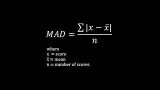mean absolute deviation formula