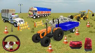 JCB se Tractor par Gitti Loading 🚜 | 🏎️🚗💨😍 #viral #games #gamer #tractor #car 