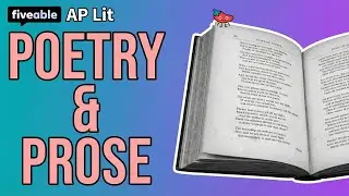 AP English Literature CRAM &ndash; Poetry & Prose Analysis