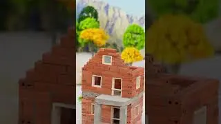 DIY Mini House Building with Bricks and Cement Construction