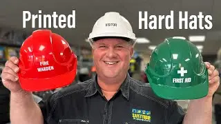 Visitor, Fire Warden and First Aid Printed Hard Hats, SafetyQuip Australia