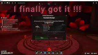 I got the Dragon Head PIckaxe in the Forge