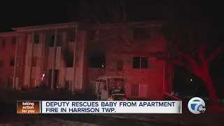 Deputies rescue baby from apartment fire
