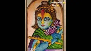 &ldquo;Divine Bal Krishna &ndash; watercolor tutorial video.&rdquo;