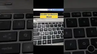 MS WORD Shortcut Key | For Double Underline | #computer #shortcutkeys #youtubeshorts #underline