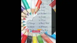 Colors name/Colors name spelling#shorts#studyhelp#viral