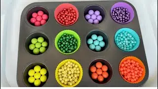 Reverse sorting of balls by color #satisfying 