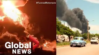 More fuel tanks catch fire, collapse at major oil storage facility in Cuba