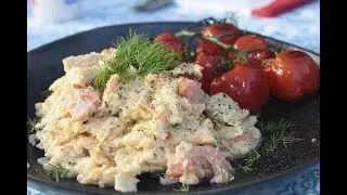 Breakfast of Champions - Beer Scrambled Eggs with Goats Cheese & Smoked Trout | Paul's Recipe