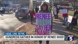 Kansas Citians hold vigil, protest for Renee Good to get ‘justice’ while demanding ICE reform