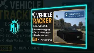 [БЕСПЛАТНО] 📡 Система отслеживания транспортных средств 🚗 | Совместимость с ESX и QBCore | MJ DEV...