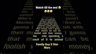 This is amazing 🤣 Family Guy - Star Wars Title Scroll- 58,000 dollar elephant #familyguy #starwars
