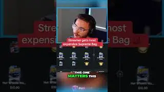 Streamer gets most expensive Supreme Bag 🎒 #packdraw #gambling #gaming #bigwin #packsale #packdrop