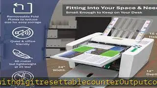 Formax FD 300 Document Folder, LCD Control Panel with 3-Digit Resettable Counter, Folds Up to 7400