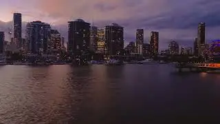 Brisbane city twilight hour. Beautiful 