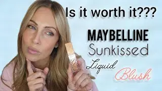 Maybelline Sunkissed Liquid Blush/First Impressions/is it worth it??? #over40 #makeuptutorial