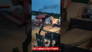 BC Laying in Our Project #highwaydevelopment #bcroad #nhai #highway