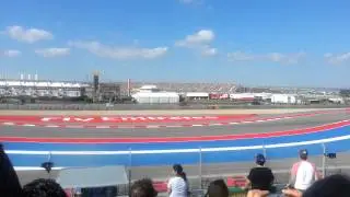 2013 Austin F1 First Lap with Adrian Sutil crash