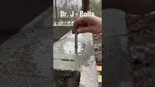How to install j-bolts.  construction  tools  work  carpentry  realestate  diy  tutorial  entrepre