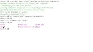 Installing Drush with Composer