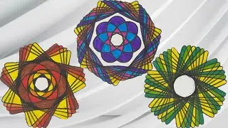 6ep!! Relaxing Spirograph Art | Satisfying Drawing