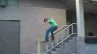 Nobes ollies over rail at Ste Gen Hospital