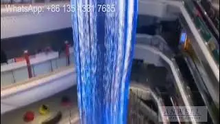 Water fall mesh led screen