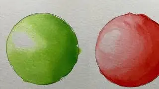 Aquarell Farbverlauf nass in nass & nass auf trocken