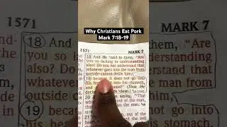 Почему христиане едят свинину? 🐷