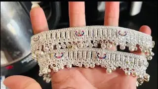 Ashi0712 family  is live silver payals#Heavy payal designs #panjeban#jhanjar#jewellery