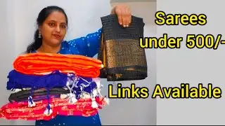 Flipkart sarees collection under 500/- |Flipkart hau l#foryou @flipkart 