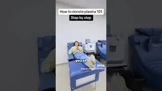 The step by step process for donating plasma in Olgam life. #bloodplasma #plasmadonation #shorts