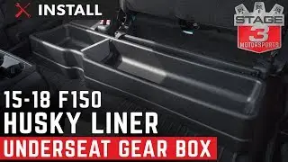 2015-2018 F150 and Raptor SuperCrew Husky Liner Underseat Gear Box Install