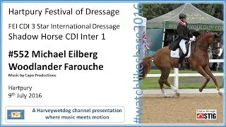 Hartpury Festival of Dressage 2016 Michael Eilberg Inter 1