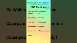 OTC medicine ll medical information l #neet #viral #nursing #pharmacy #diploma #bsc #trend #trending
