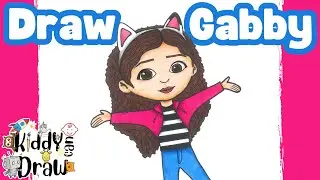 How to Draw Gabby from Gabby’s Dollhouse – Easy Step-by-Step!