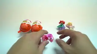 Kinder Joy Surprise Eggs (Disney Princess) [ASMR]