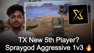 TX 5th New Player? Spraygod Aggressive 1v3 ⚡️💀 | Team Xspark