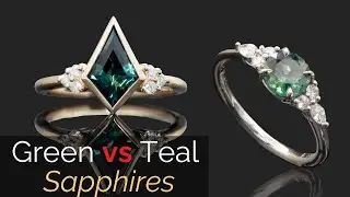 Green VS Teal Sapphires, prices and color comparisons