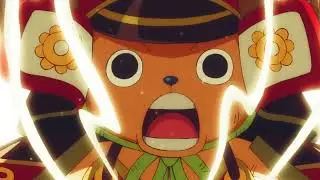 Chopper succesfully make the cure for the Ice Oni