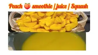 Peach Smoothie / Juice / Squash ...By Mashaal Food Secrets 