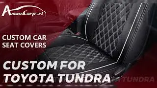 Custom For Toyota Tundra (2014-2025) Leather Car Seat Covers Full Set