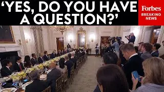 FULL Q AND A: Trump Takes Questions From Reporters At White House Dinner With Top Big Tech CEOs
