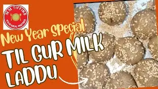 Til Gur Milk Laddu Recipe | तिल गुड़ दूध के लड्डू |New Year Special Healthy Laddu#TilGurLaddu